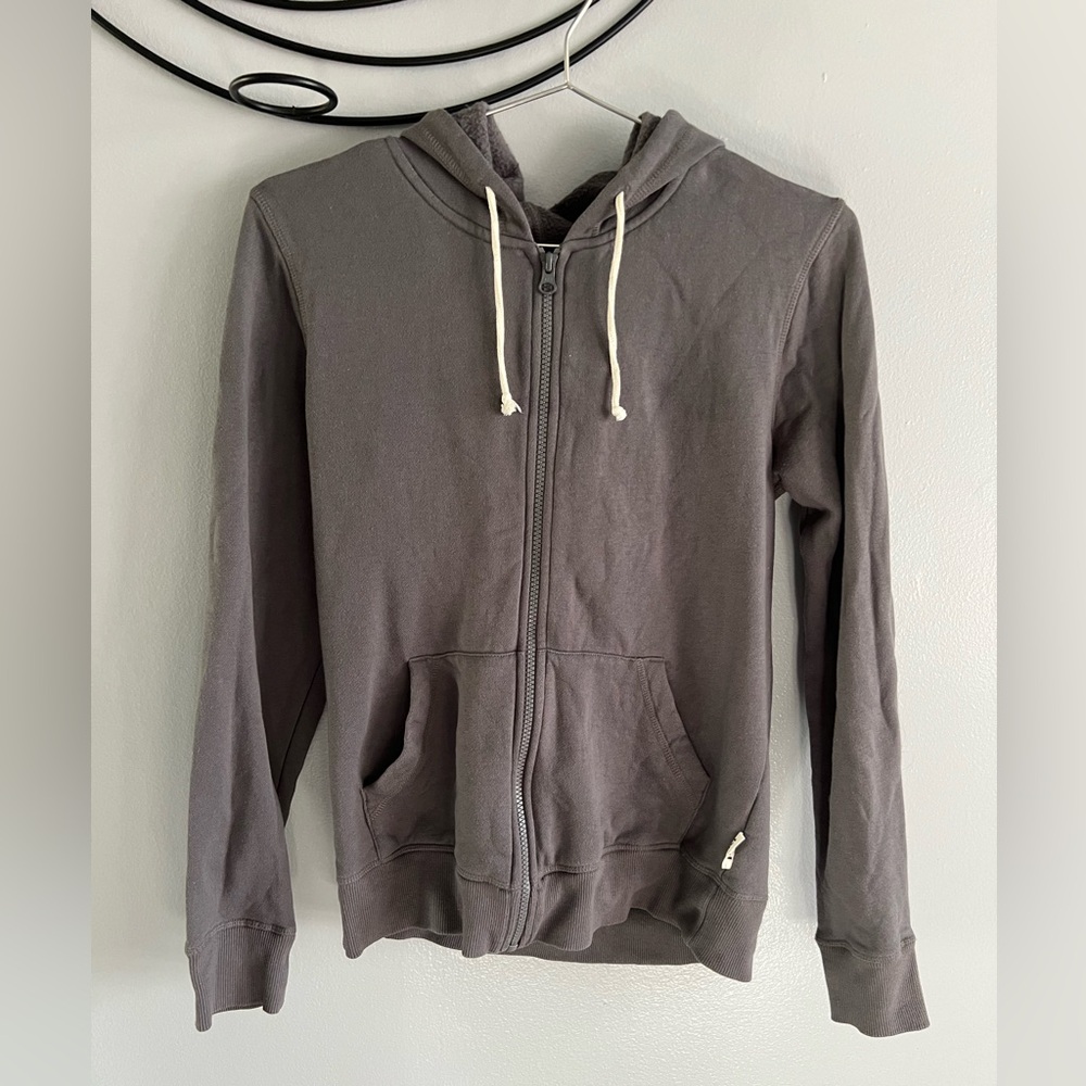 PACT Gray Zip-Up Hoodie
